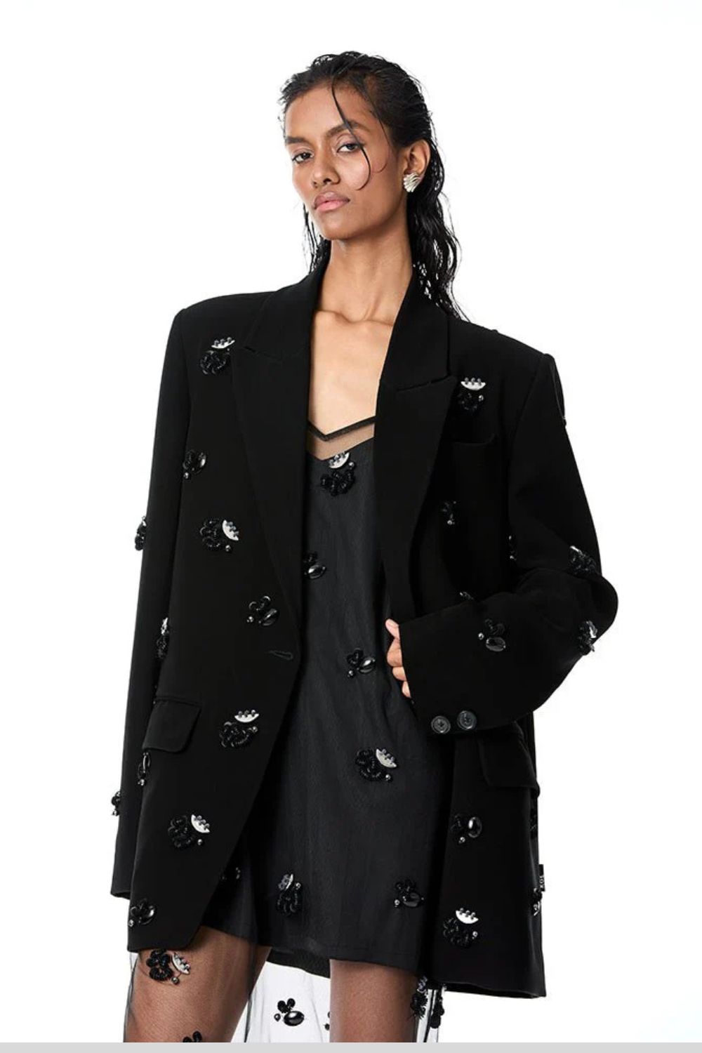 ‘LYSITHEA’ Embellished Blazer