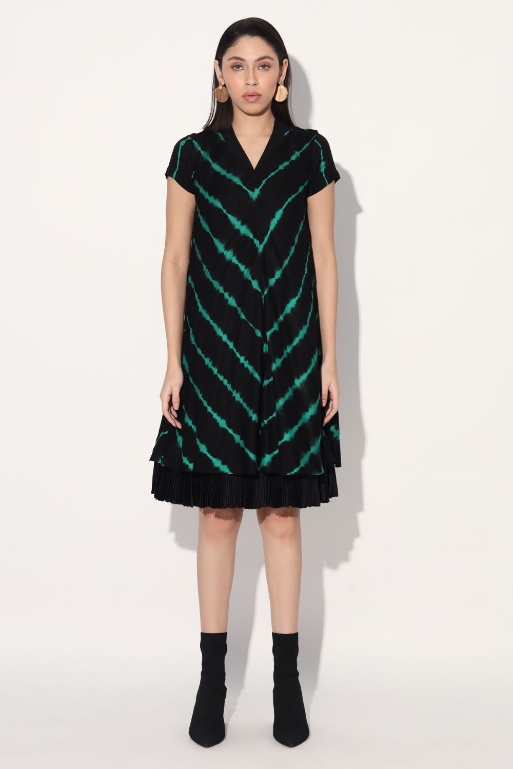 Shibori Tie Dye A-line Dress