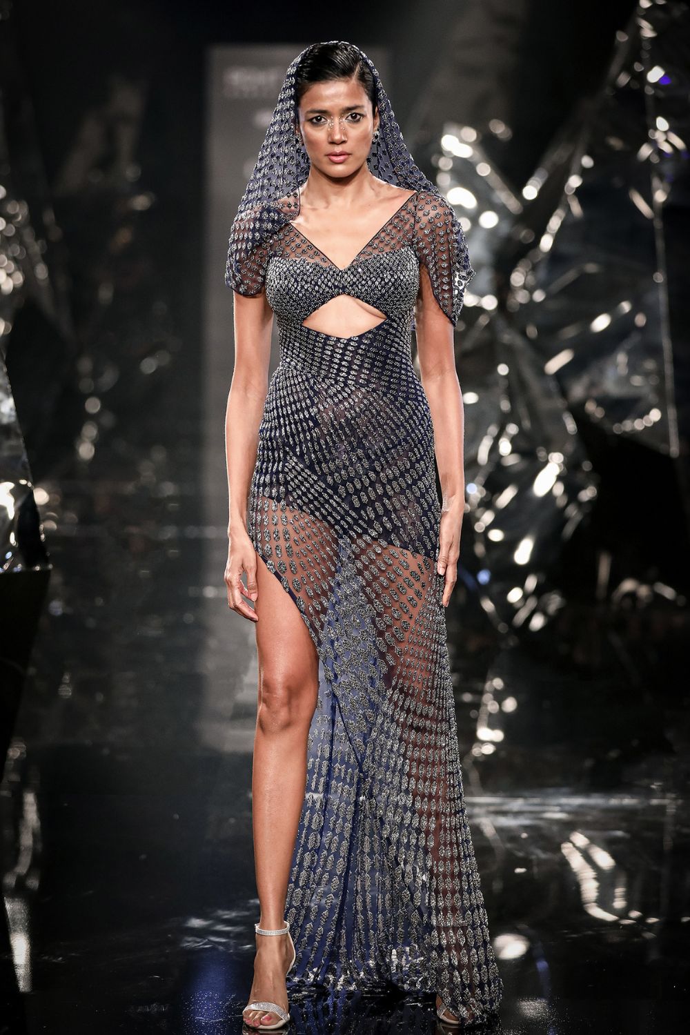 Quantum Asymmetric Trail Dress