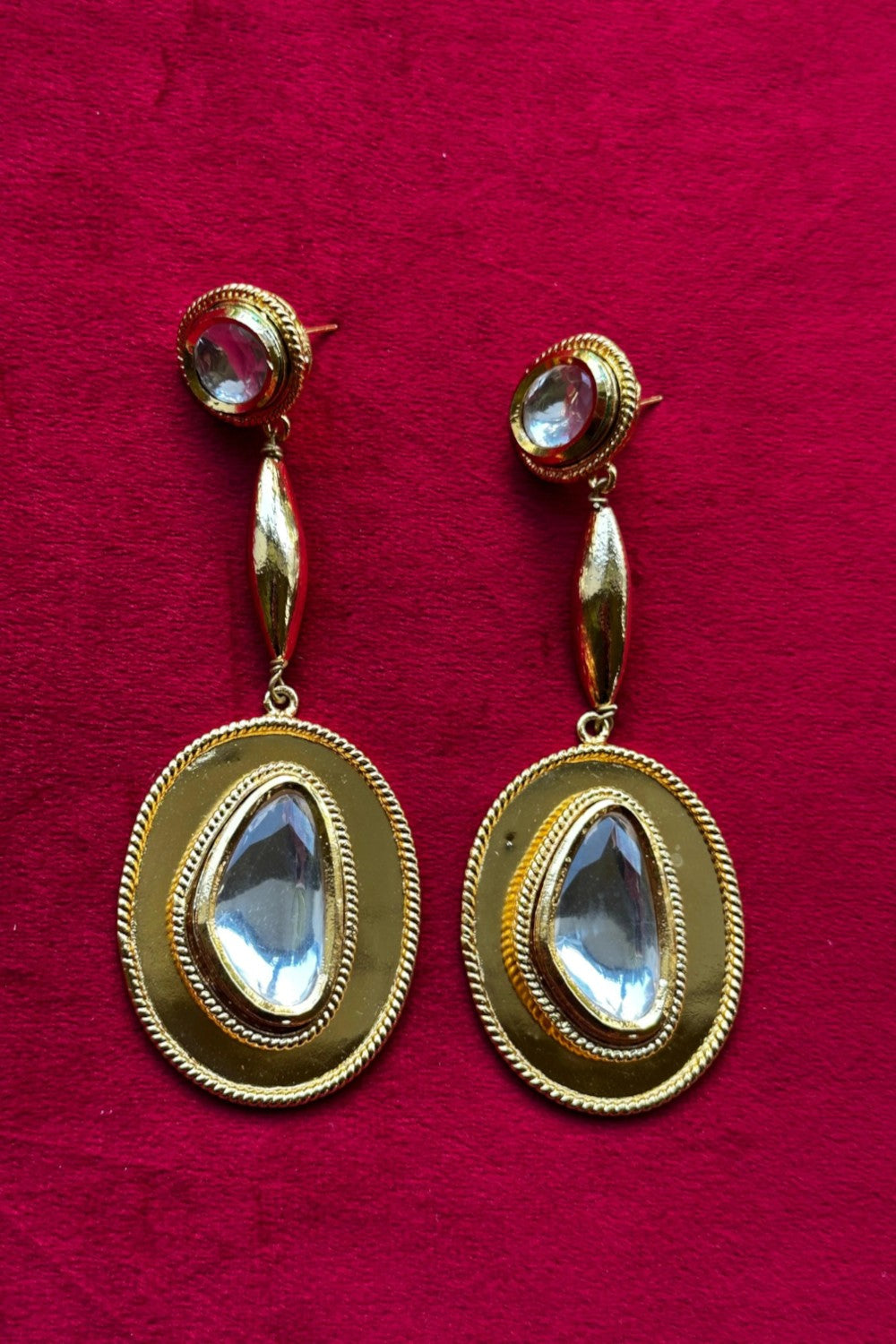 Polki Beaded Bubble Earrings