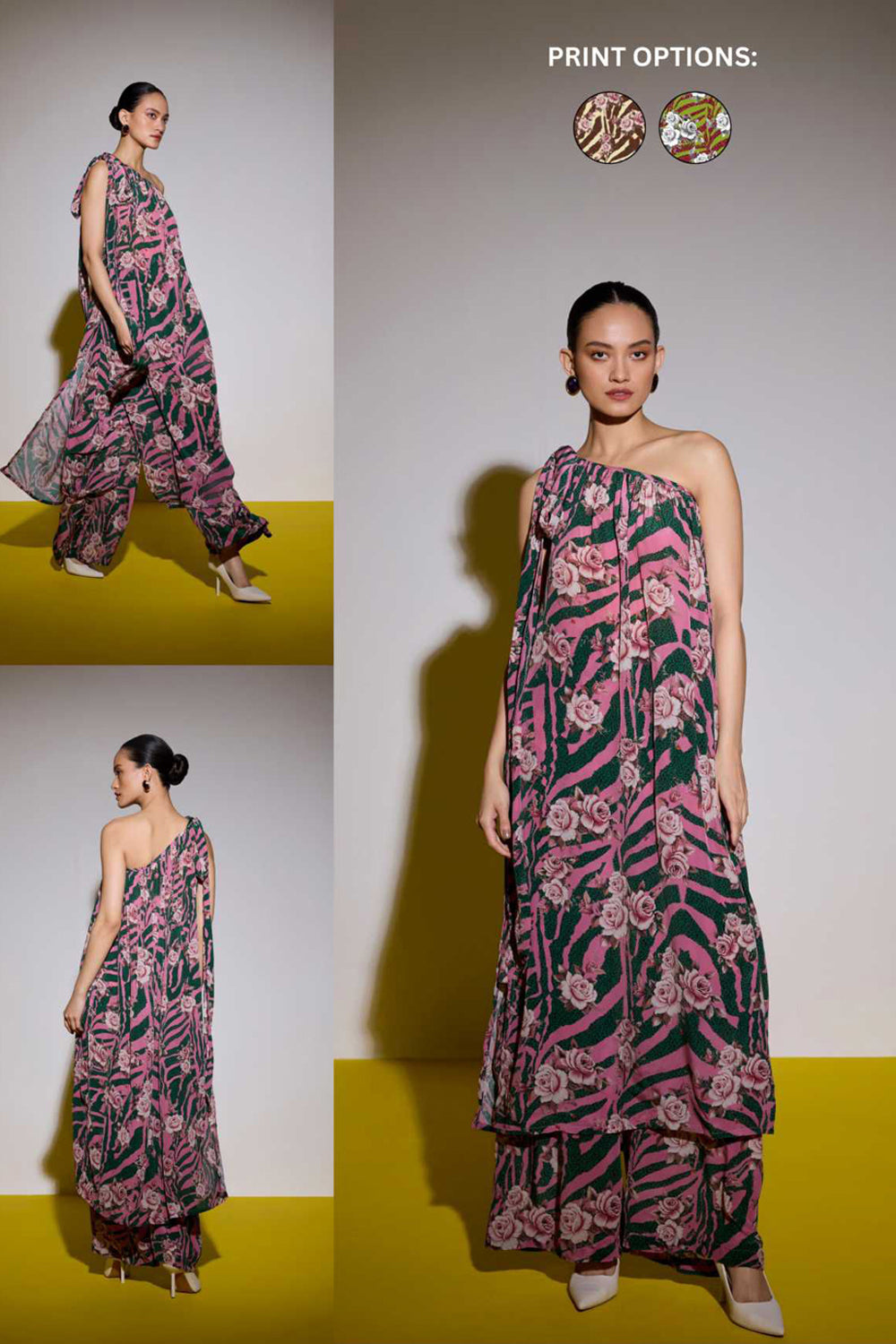 She's a Pantheress Set in Pink Forest Print