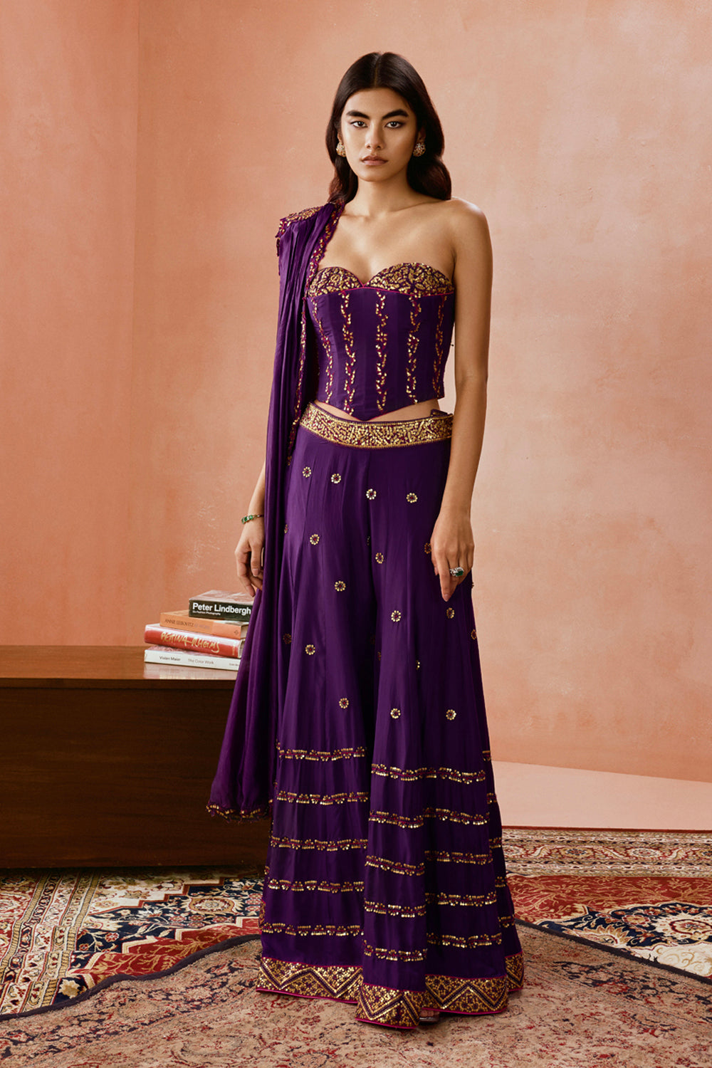 Corset Sharara Set