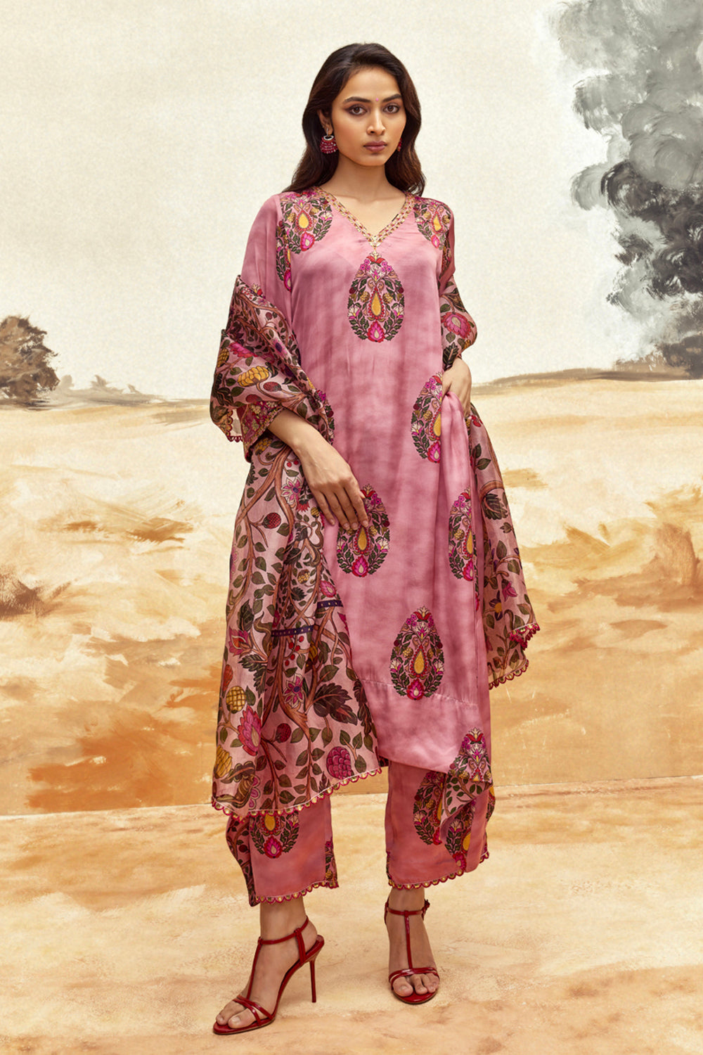 Kaftan Kurta Set
