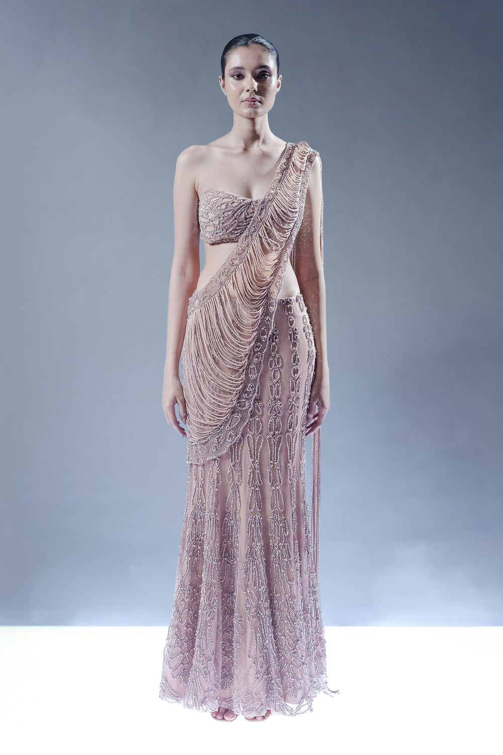 Shimmering Stillness Saree
