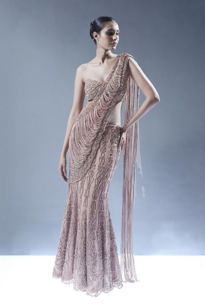 Shimmering Stillness Saree