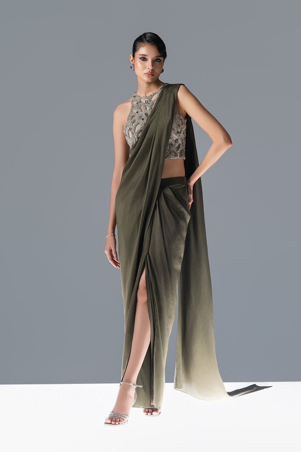 Fern Light Sari