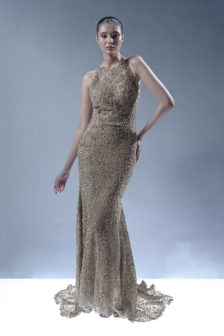 Starlight Symphony Gown - Antique Gold