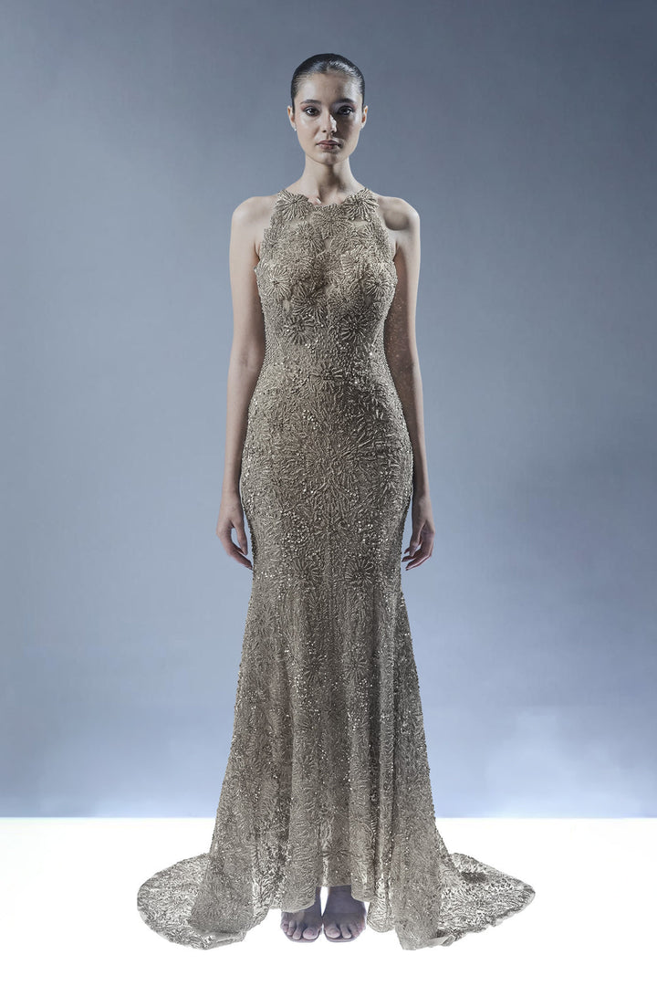 Starlight Symphony Gown - Antique Gold