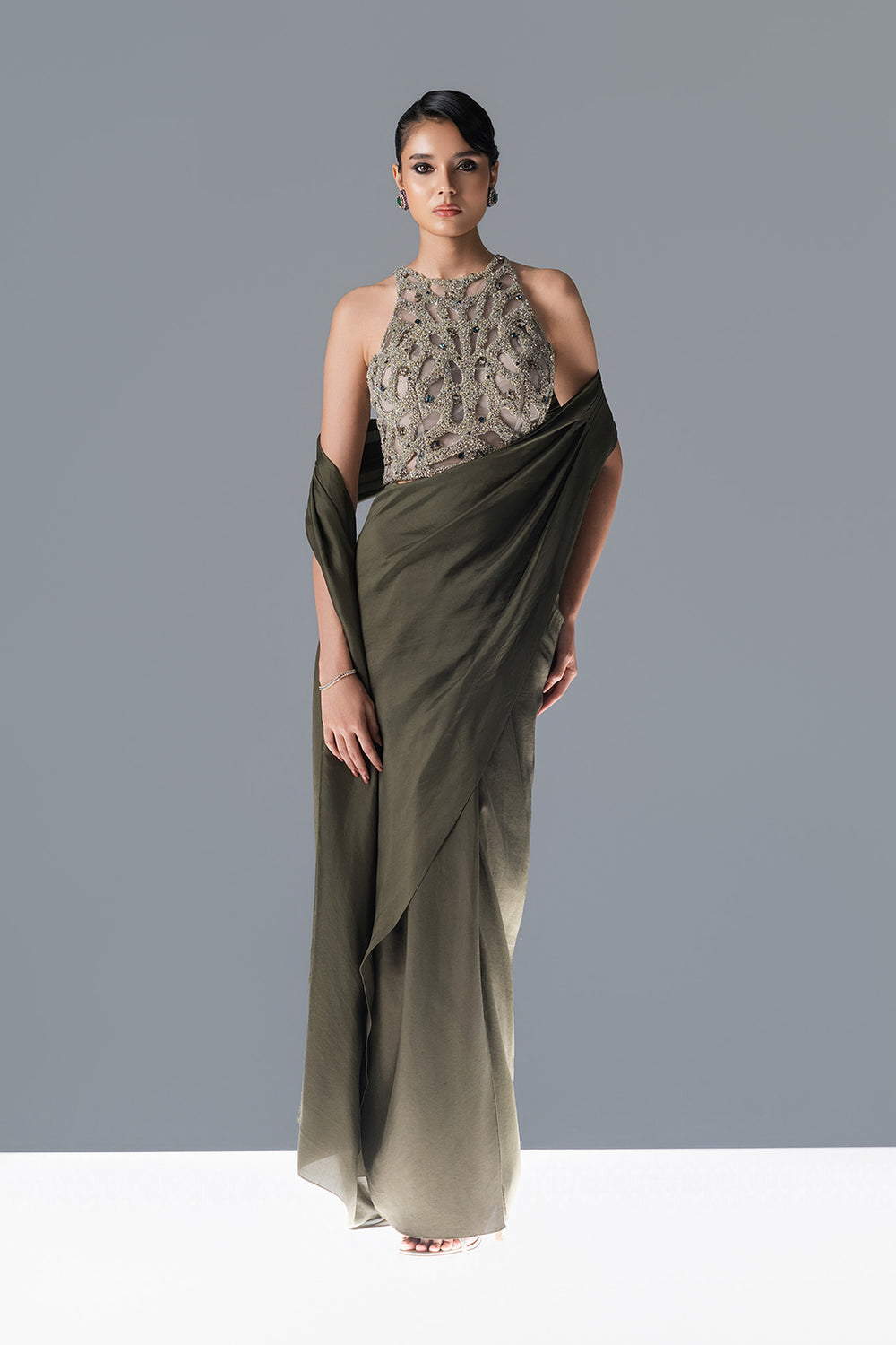Fern Light Sari