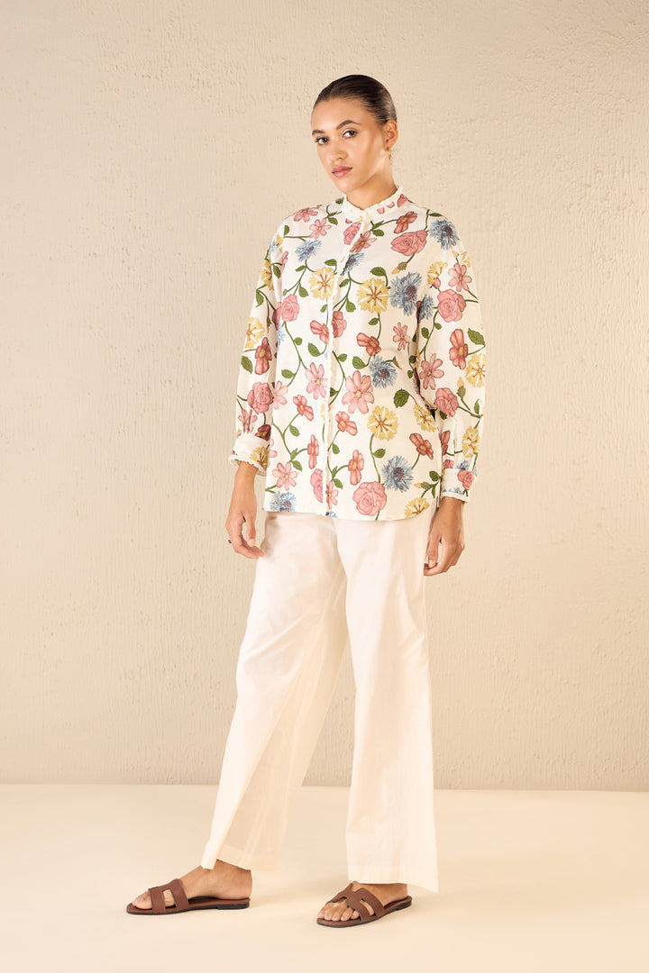 Flora: Multicolor Floral Shirt Co-ord Set
