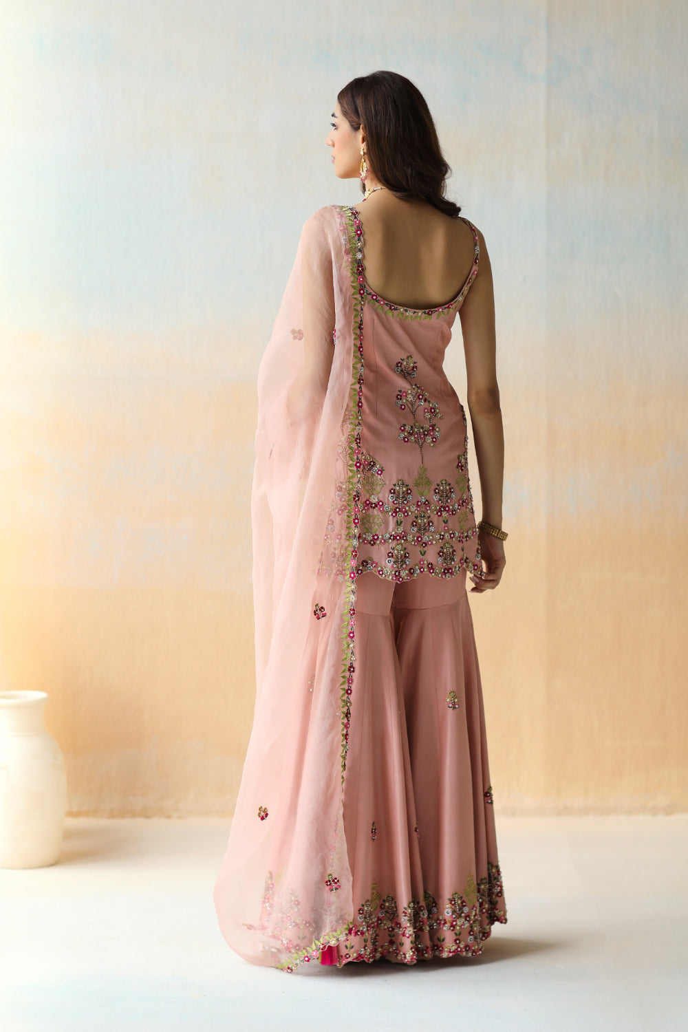 Onion Pink Tunic & Sharara Set