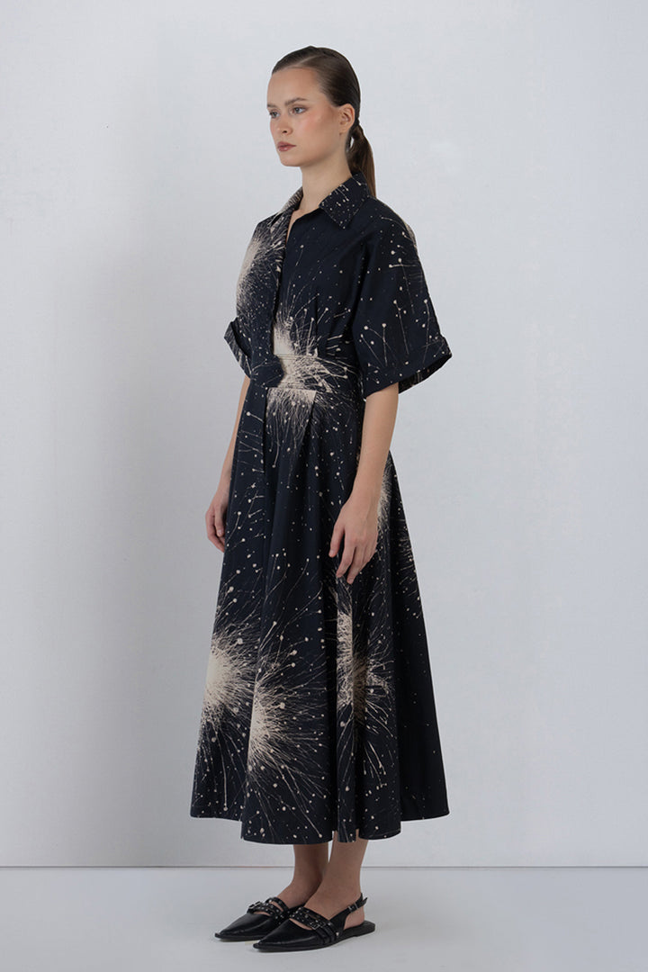 Sun Dress in Splatter Print