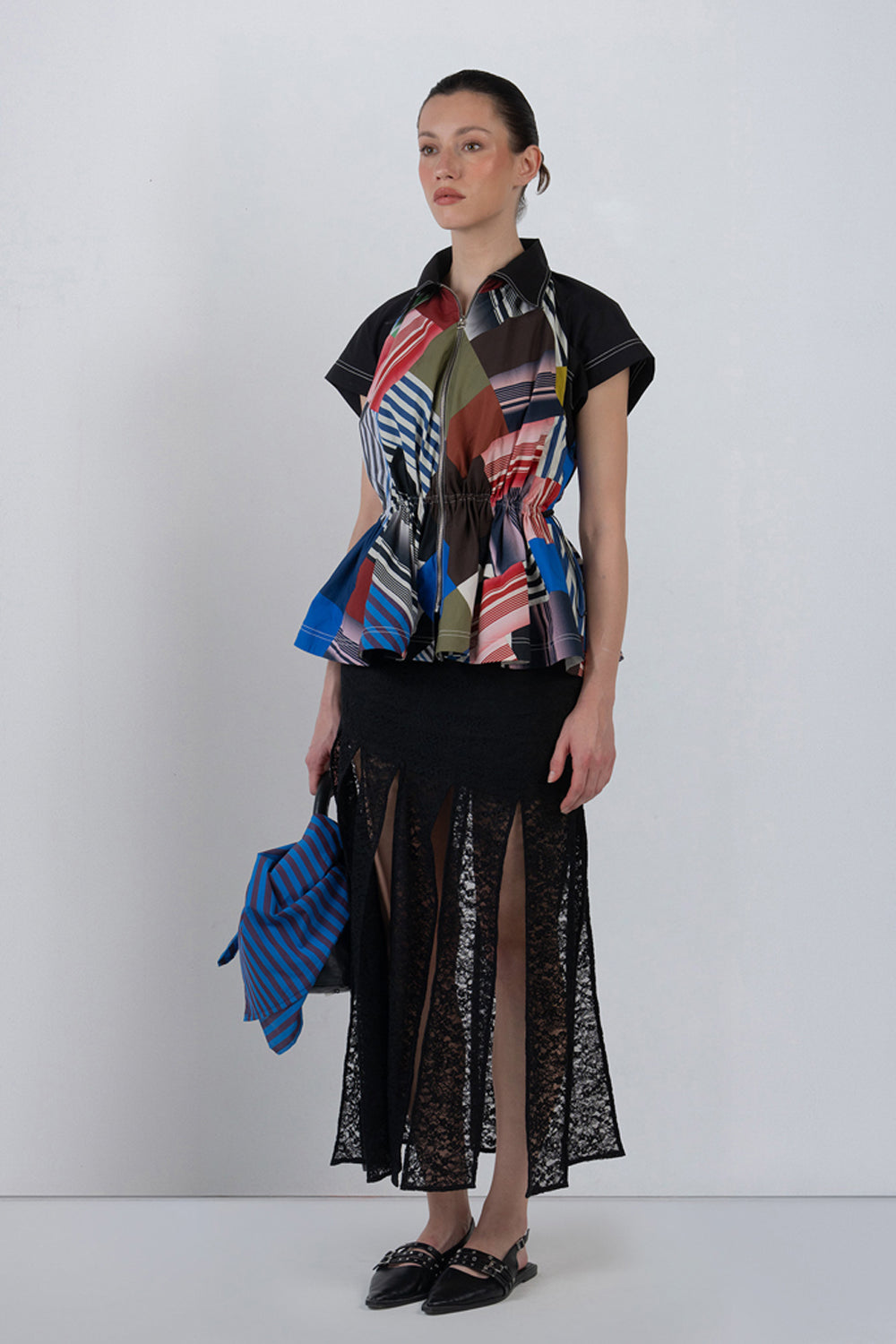 Patchwork Parka Top