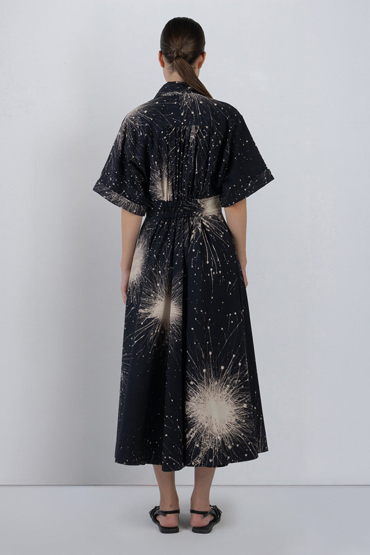 Sun Dress in Splatter Print