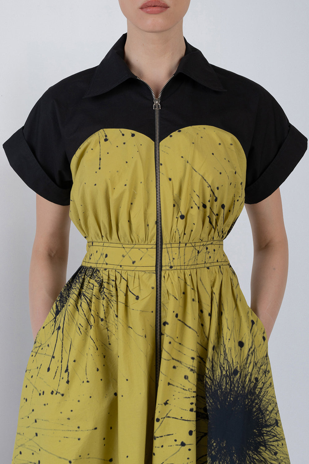Cup Zipper Dress