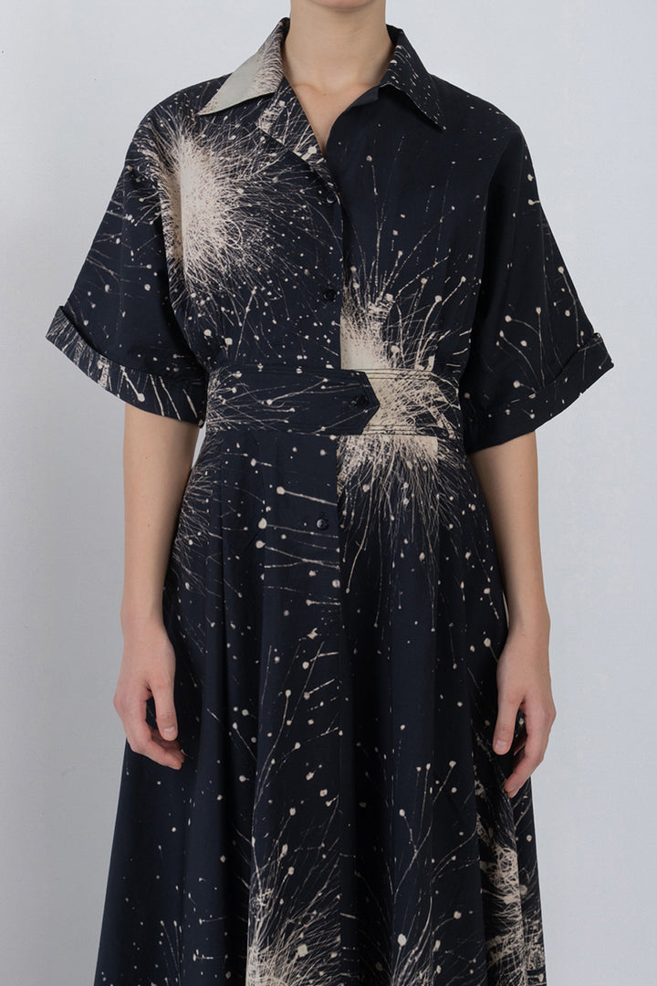 Sun Dress in Splatter Print