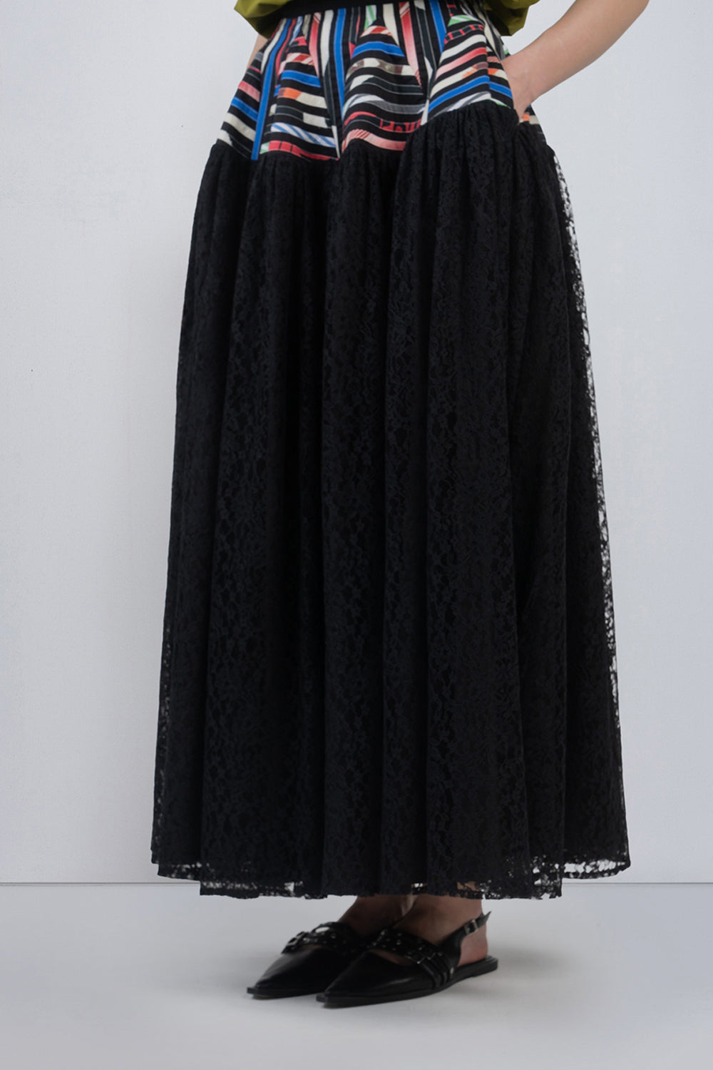 Pagoda Peplum Skirt