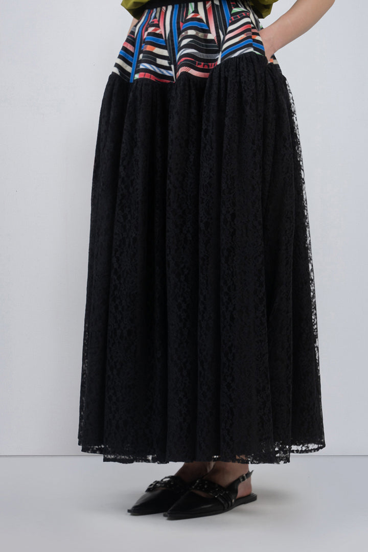Pagoda Peplum Skirt