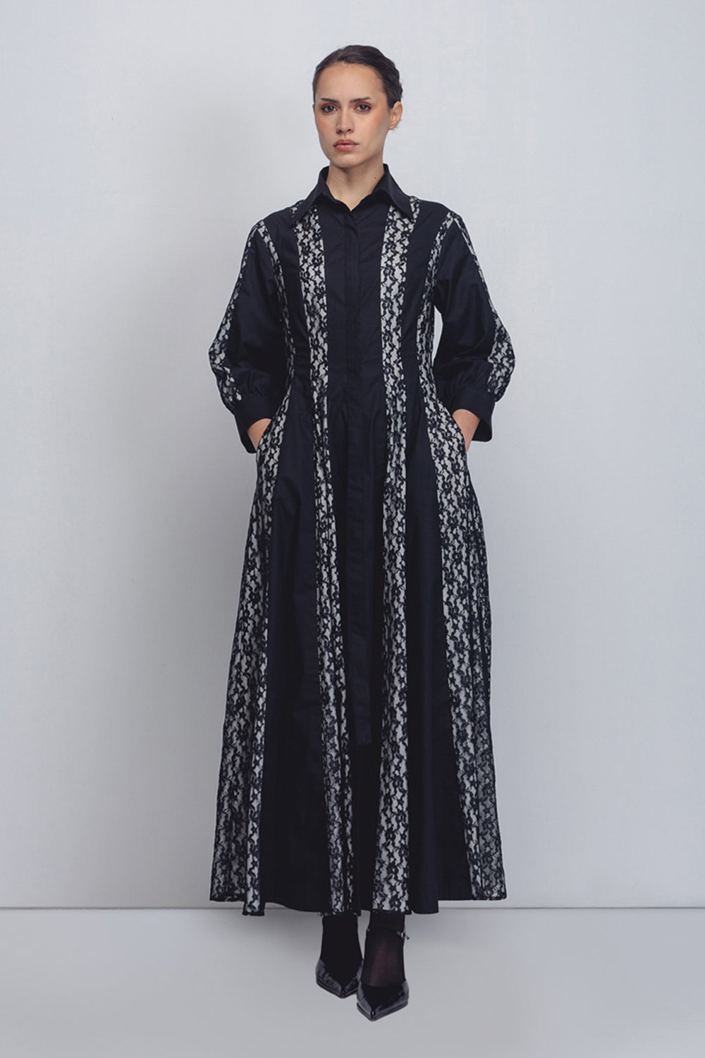 Lace Panelled Dress