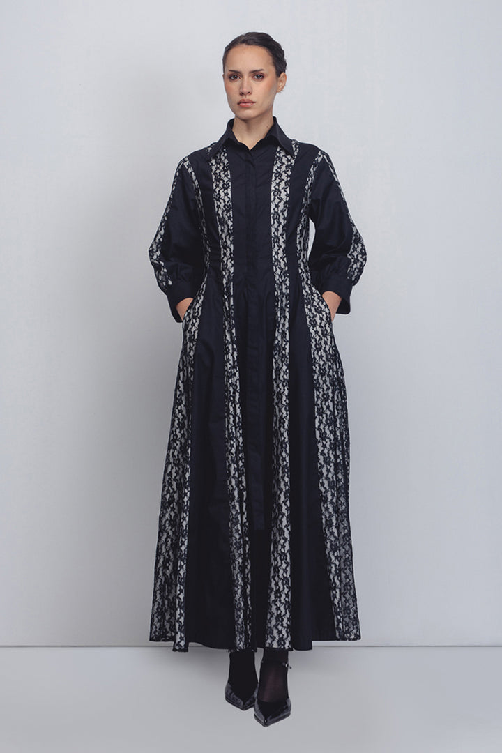 Lace Panelled Dress