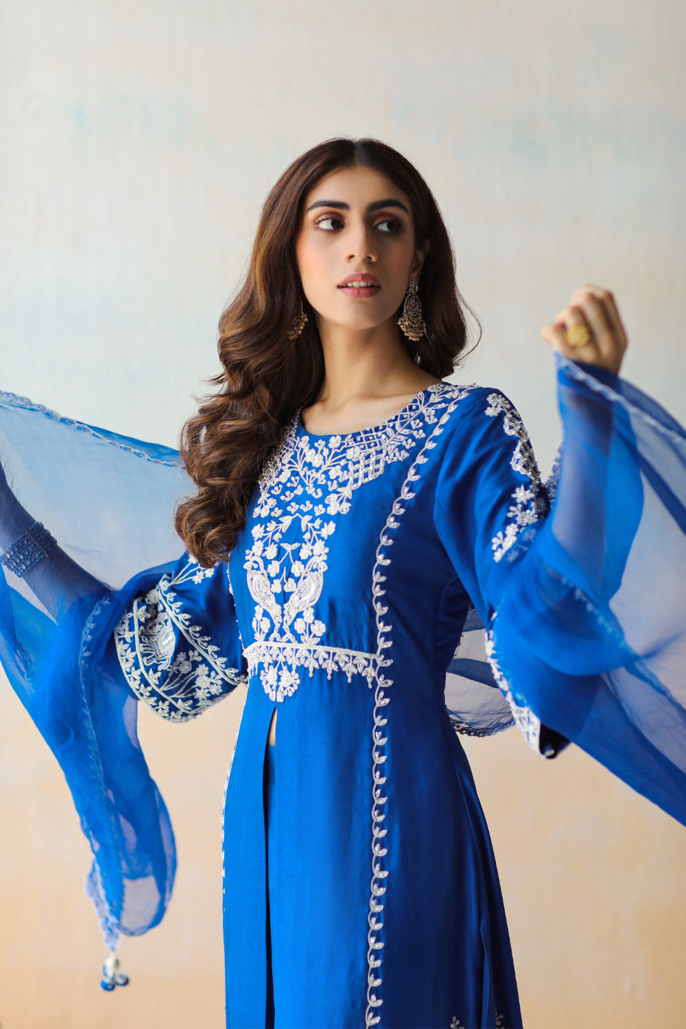 Cobalt Blue Kurta & Sharara Set