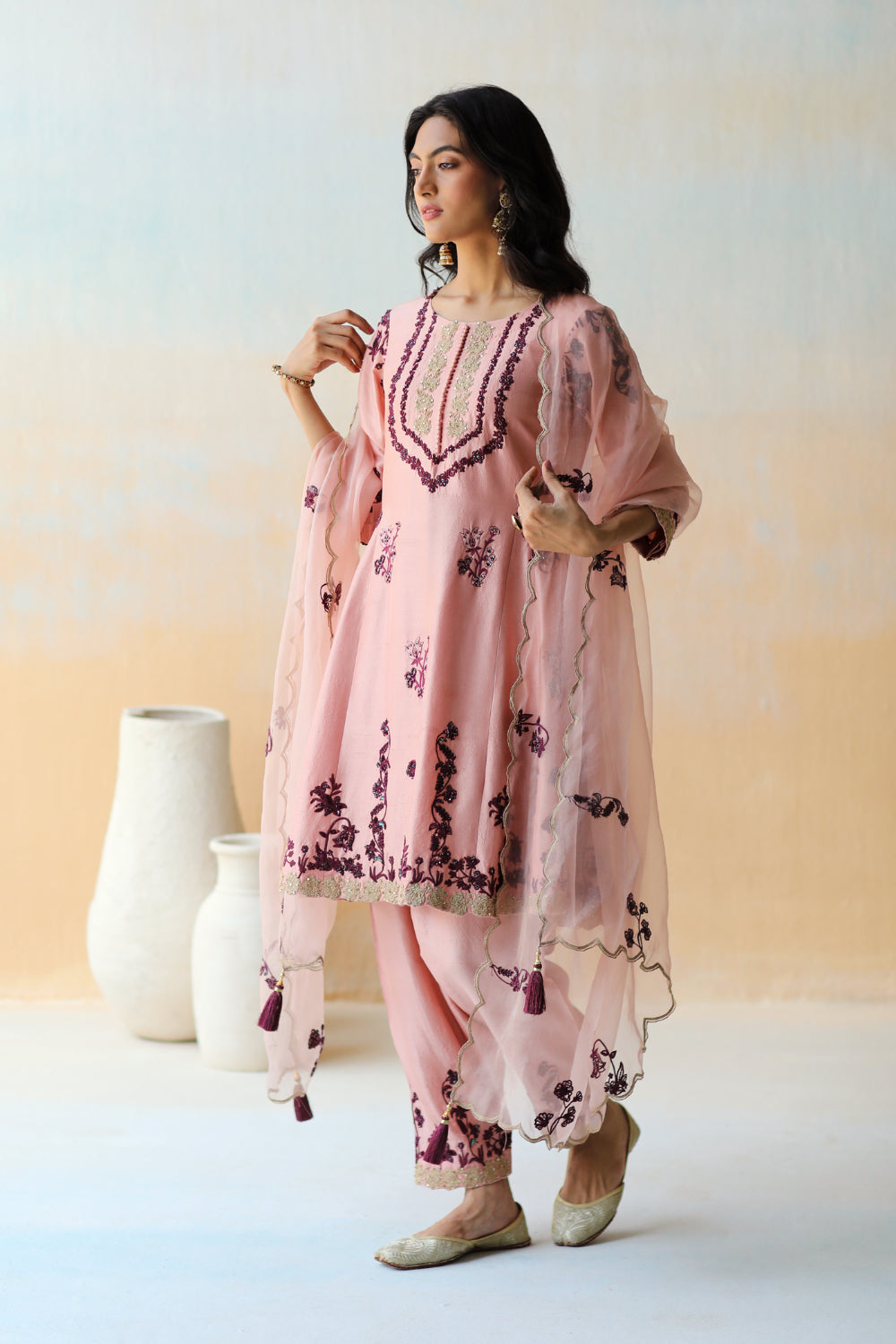 Onion Pink Kurta Set