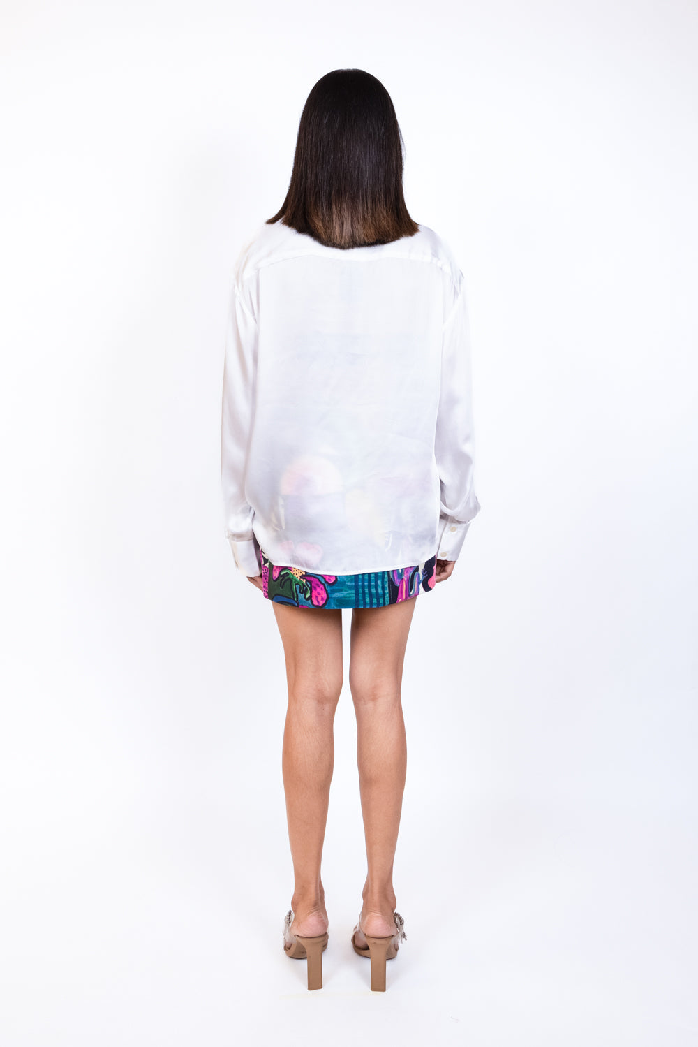 Patch embroidered shirt