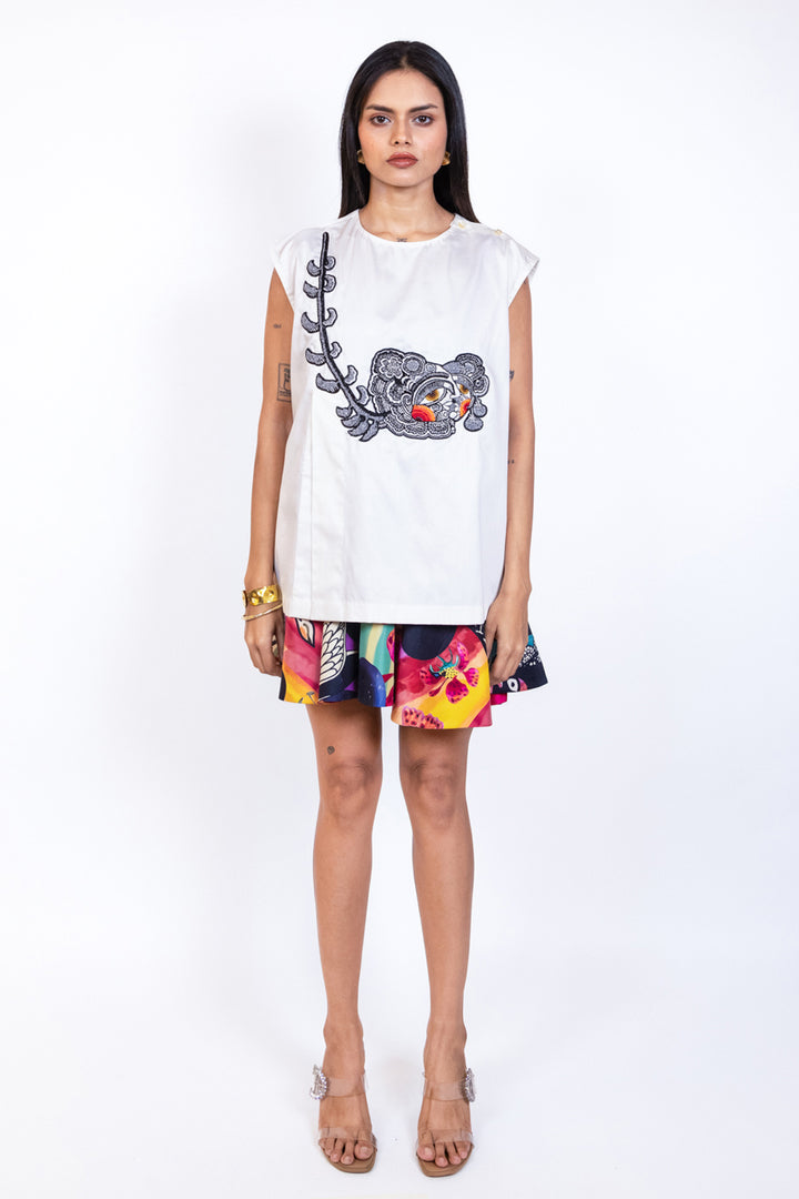 Sleeveless Peplem Top