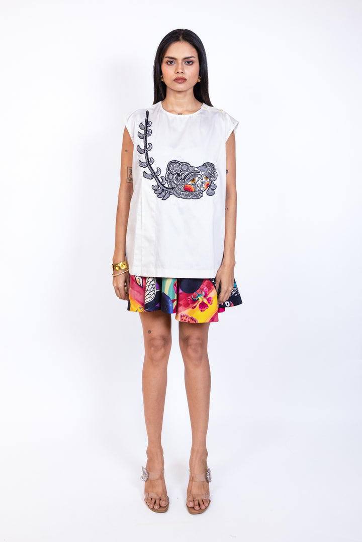 Sleeveless Peplem Top