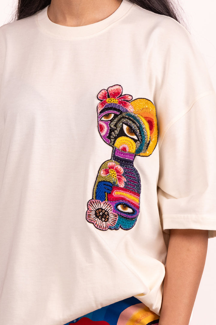 Bottle Face patch Tshirt