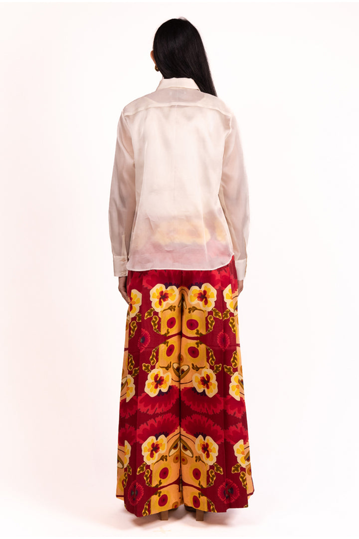 Foliage Patch two Embroidered Shirt