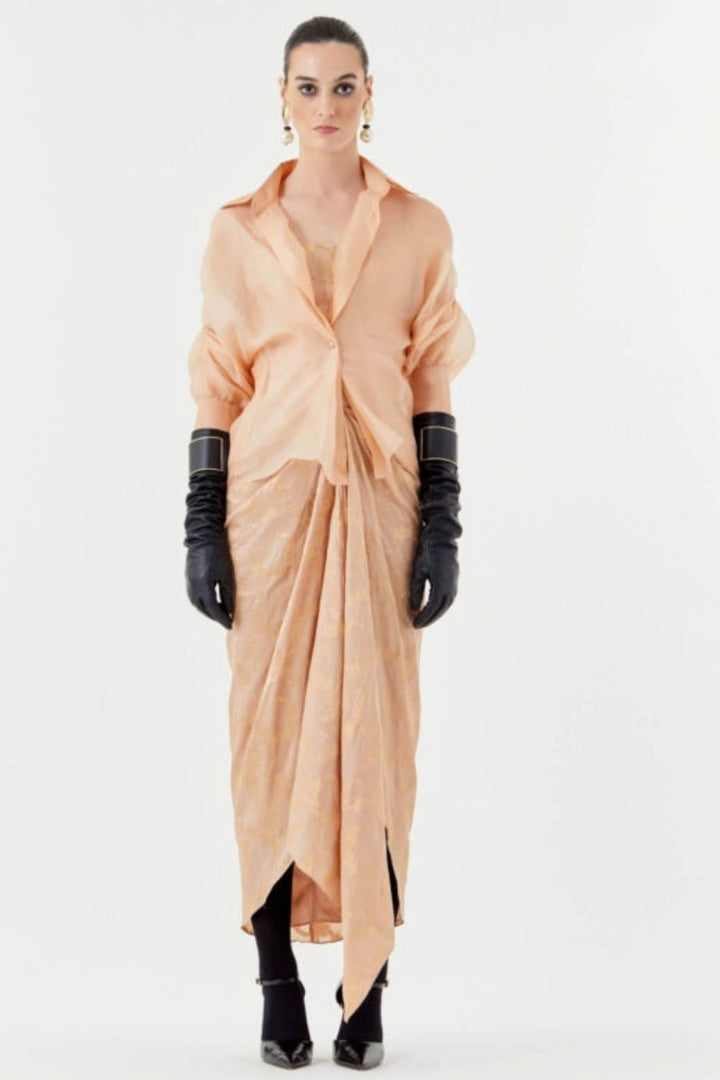 Bolero Jacket, Bustier  Mocha Skirt