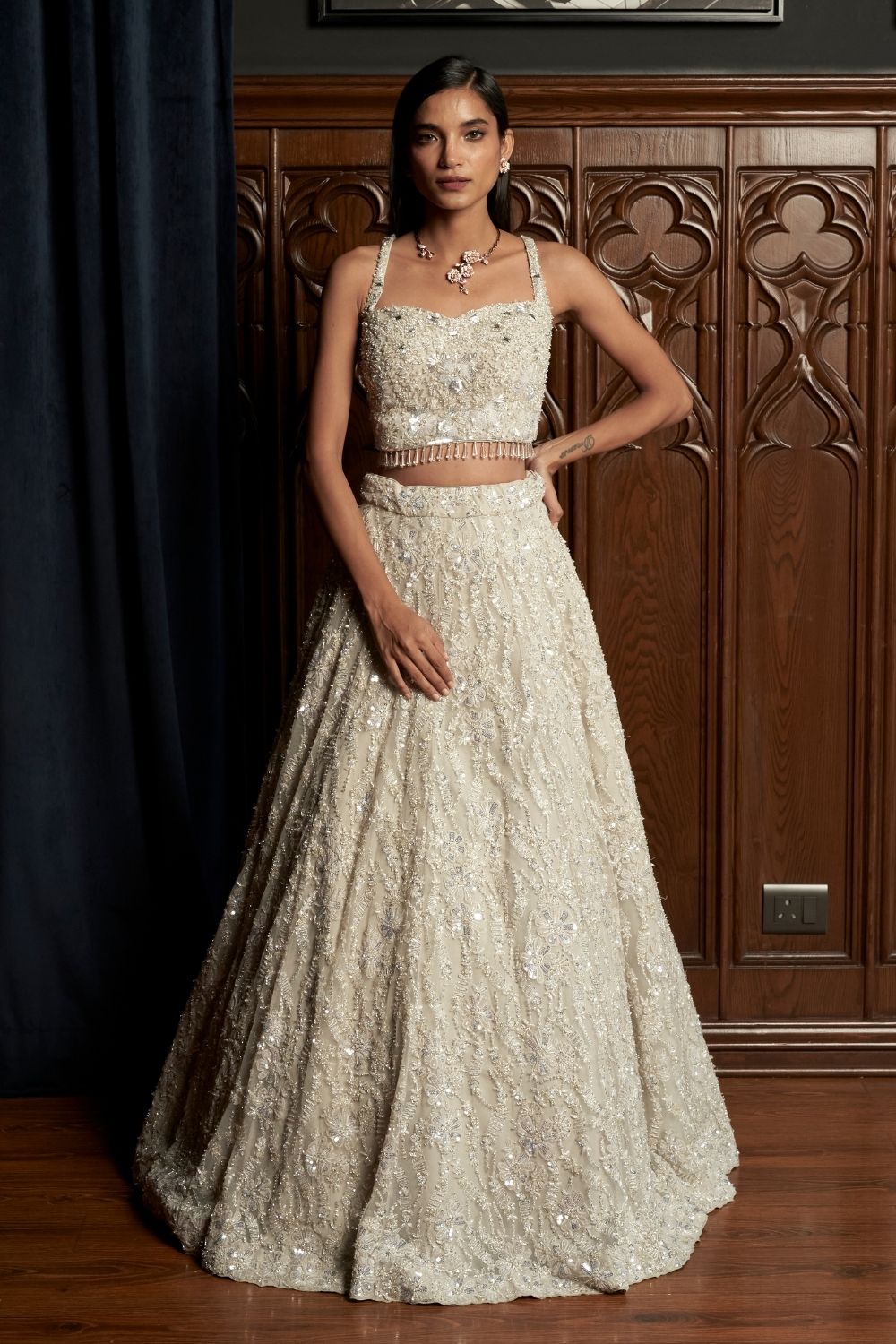 Grey Lehenga Set