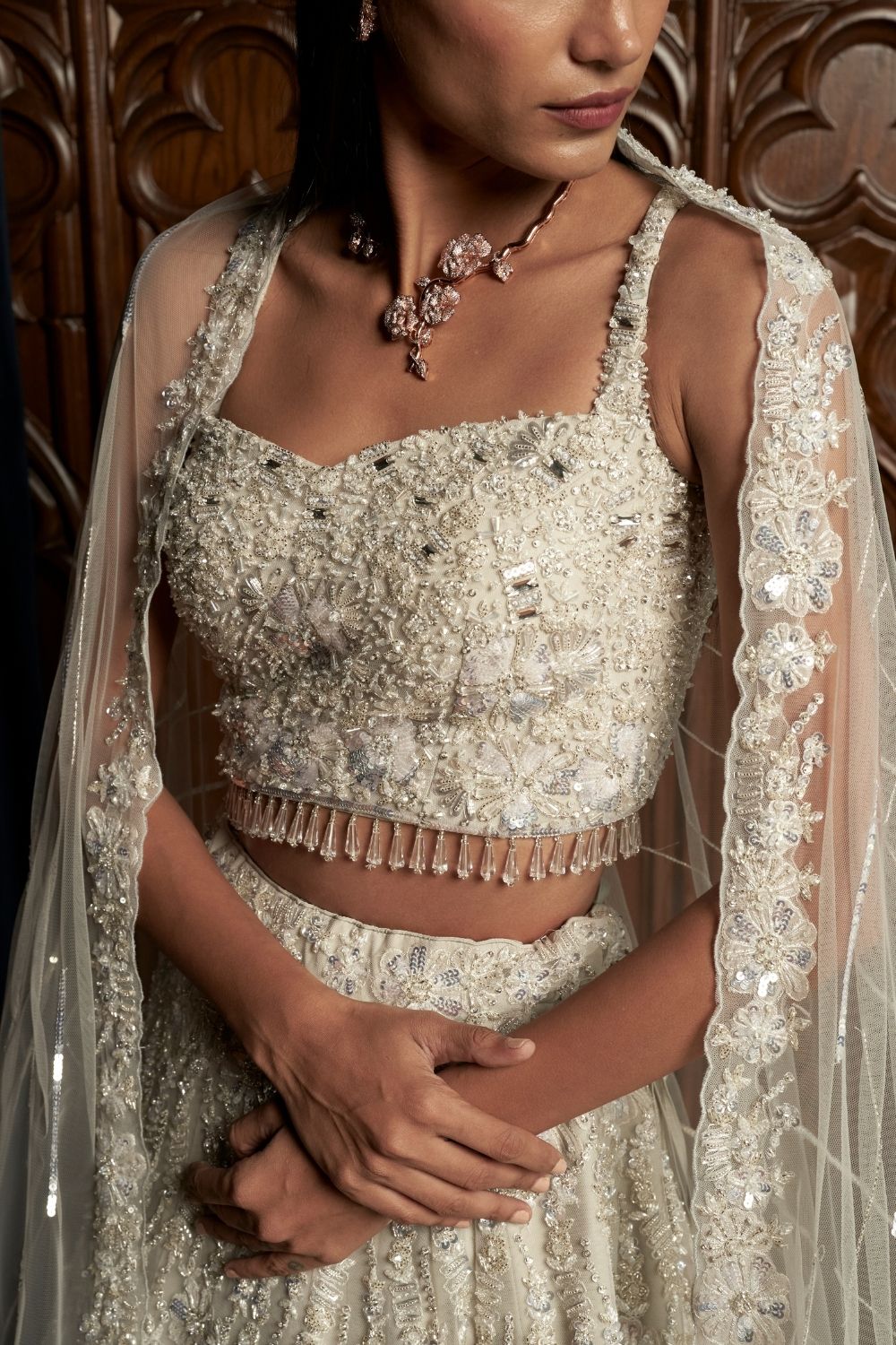 Grey Lehenga Set