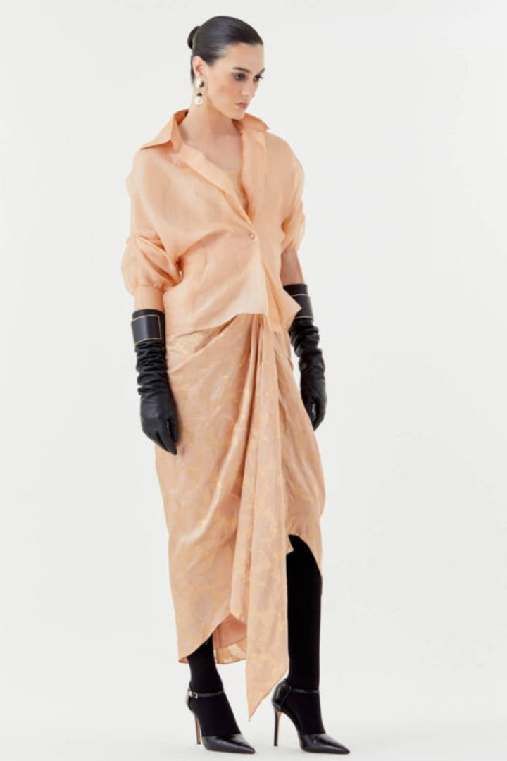 Bolero Jacket, Bustier  Mocha Skirt