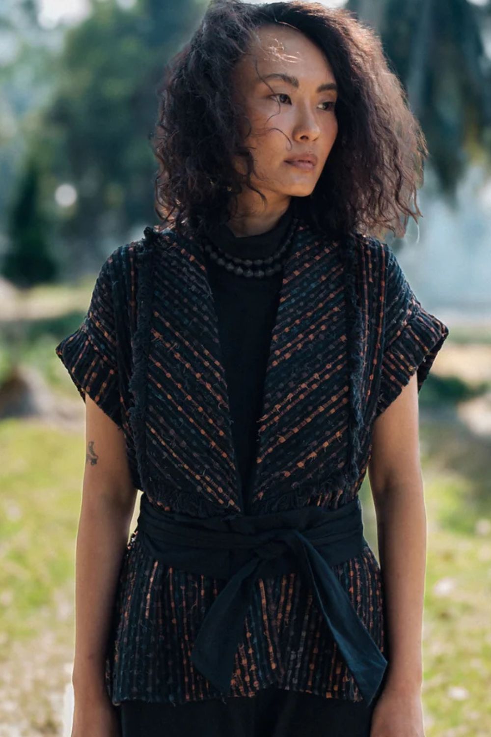Berlin shawl collar top