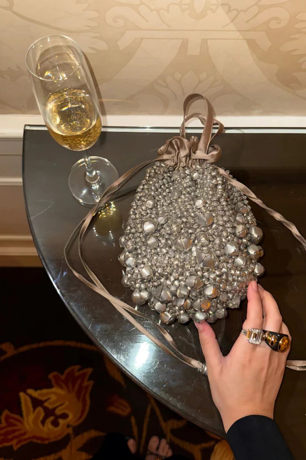 Rocky Bag - Jhoom (nude & silver)