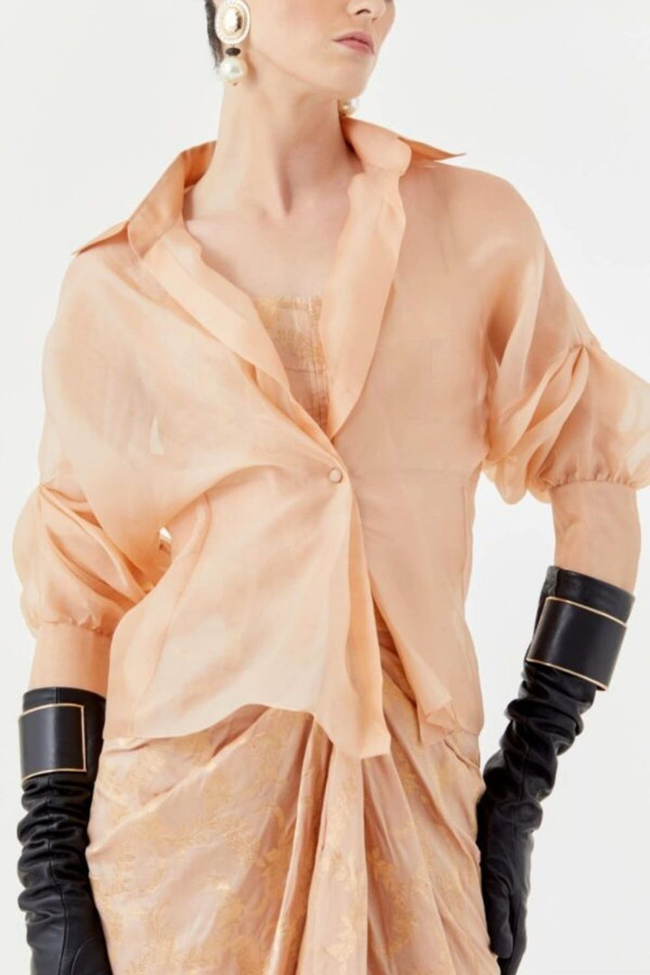 Bolero Jacket, Bustier  Mocha Skirt