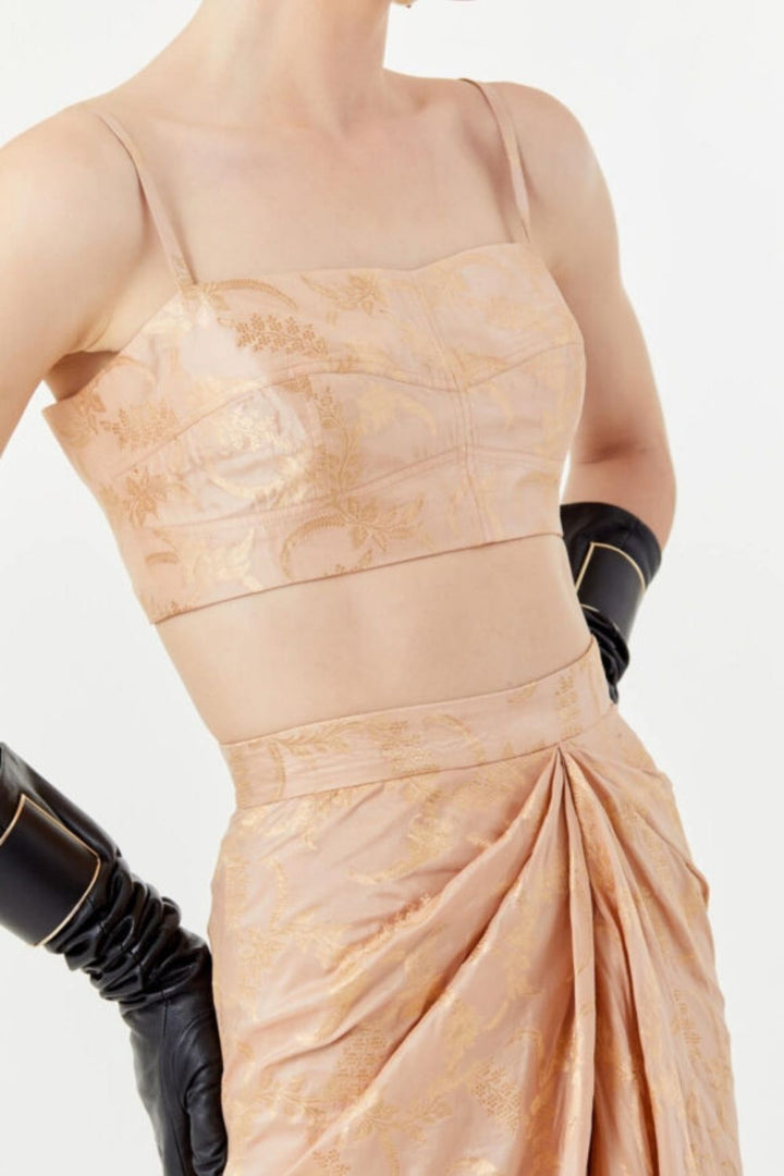Bolero Jacket, Bustier  Mocha Skirt