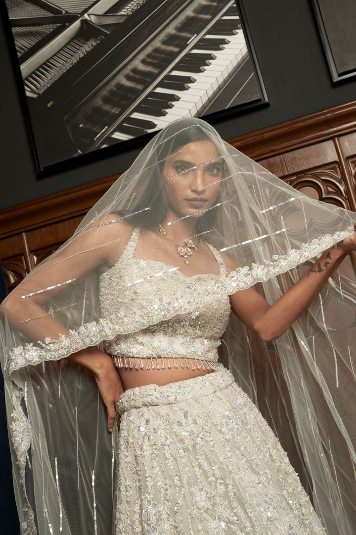 Grey Lehenga Set
