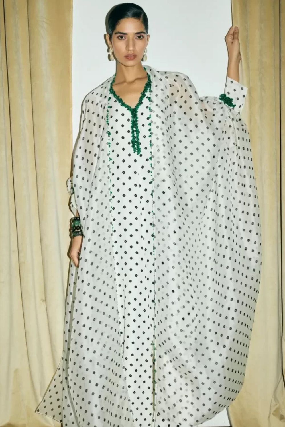 “Noir” Jumpsuit and Shawl Cape