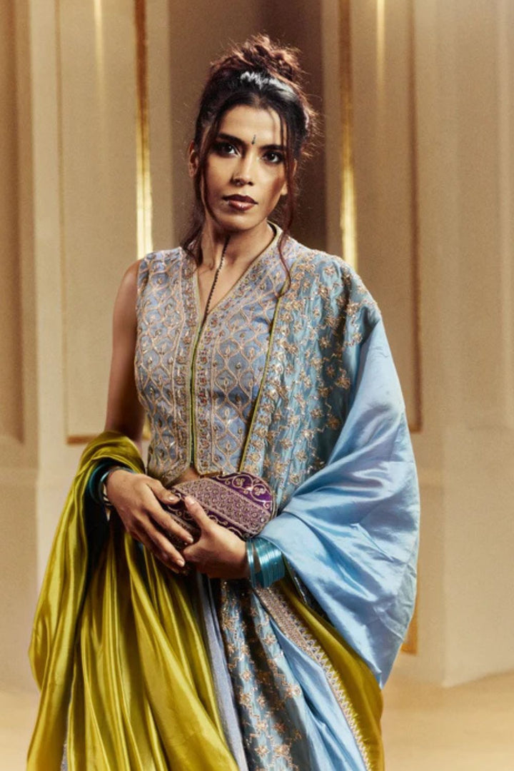 Waistcoat Lehenga Set