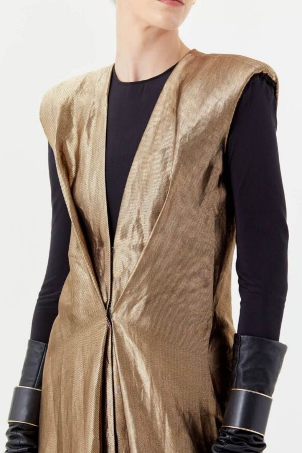 Vera Sleeveless Brocade Dress