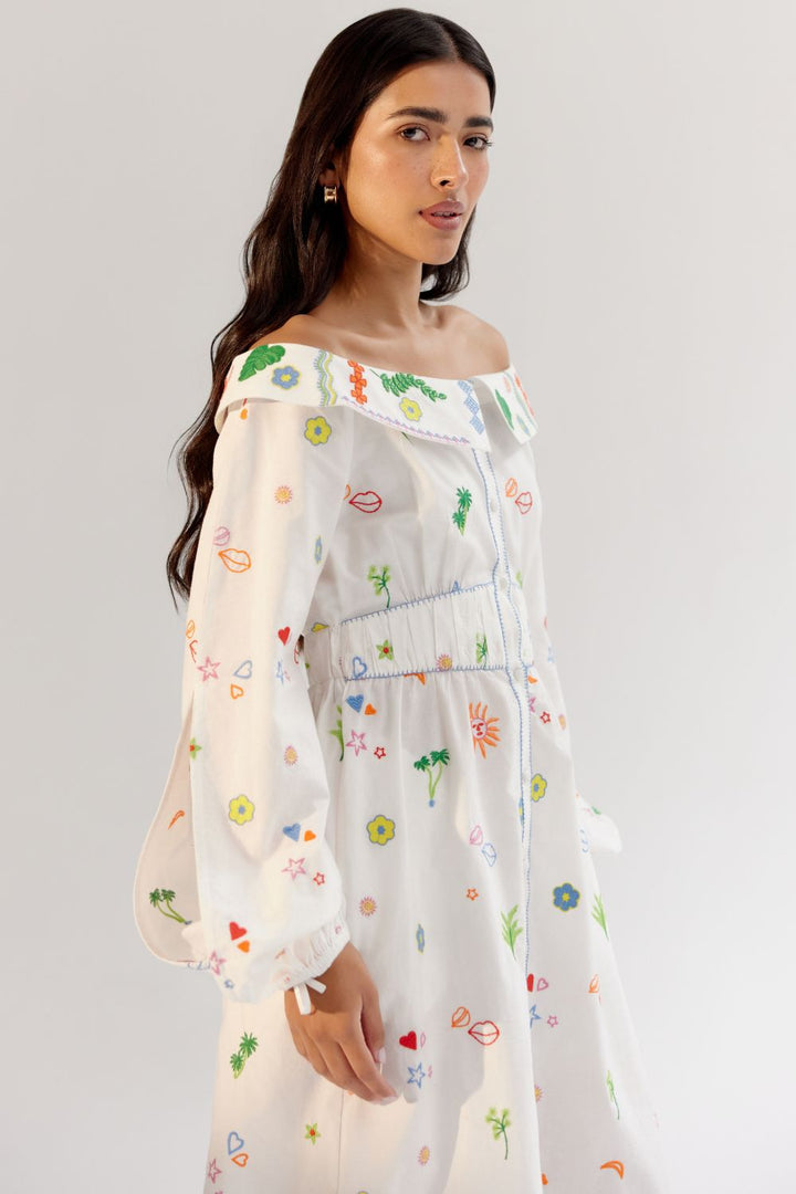 Sage Midi - White