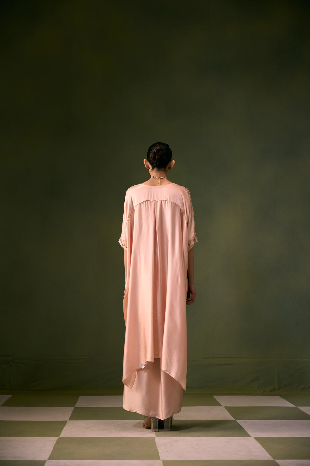 Nexa Tea Rose Antifit Top with Wrap Skirt