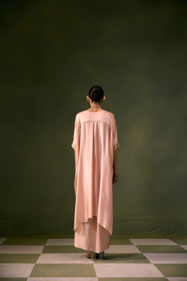 Nexa Tea Rose Antifit Top with Wrap Skirt