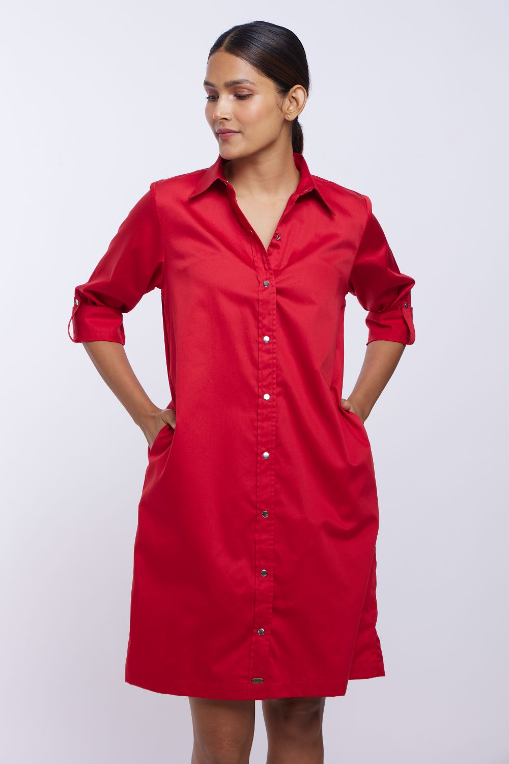 Red Shirt Dress