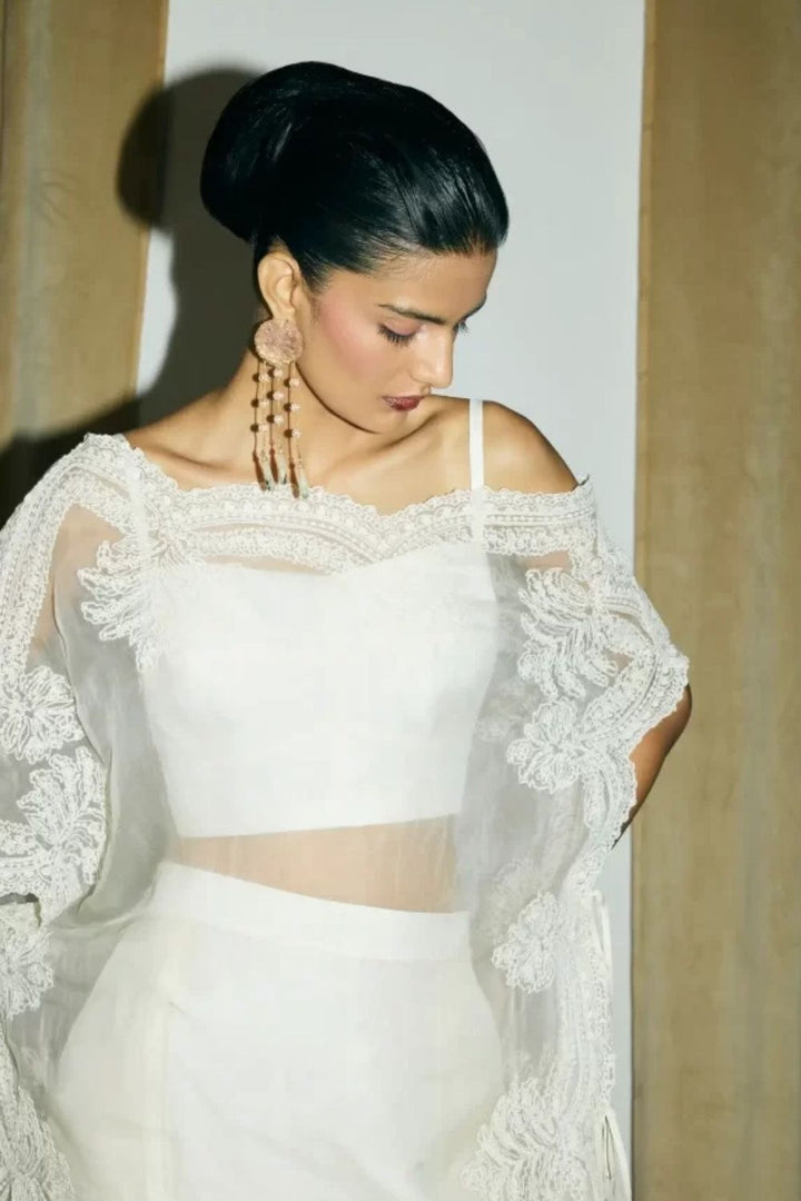 “Myrtle” Lace Cape with Bustier and Daria Skirt