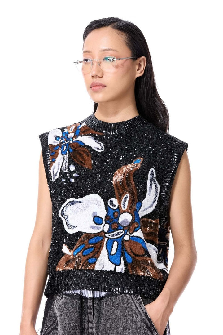 Porcelain Embellished Top