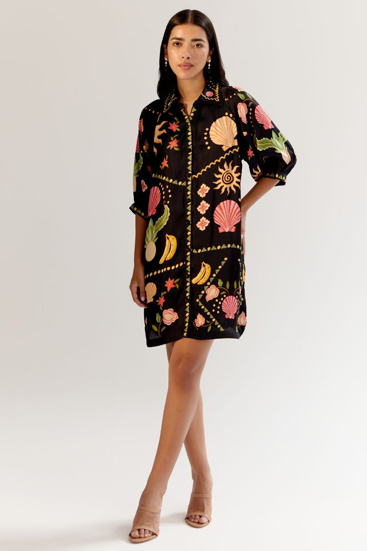 Rosa Mini - Seashell (Black)